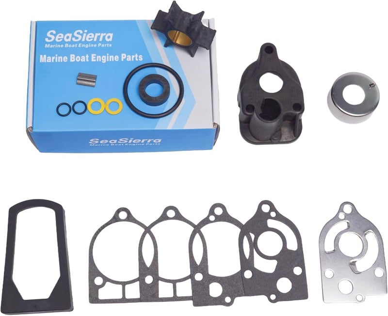 SeaSierra Boat Marine 77177A3 Water Pump Impeller Kit for Mercury 30 35 40 45 50 60 70 HP 2 Stroke Outboards Replacement 46-77177A3 Sierra 18-3324 - Image 2